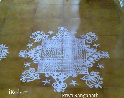 Rangoli: Thiruvona Vilakku Poojai Kolam