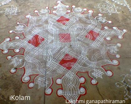 Rangoli: mazhai kolam