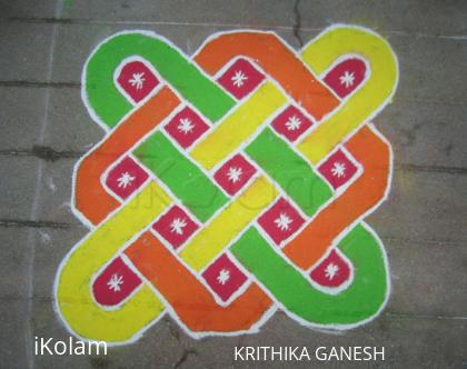 Rangoli: kolam with dots