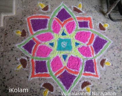 Rangoli: Karthikai rangoli