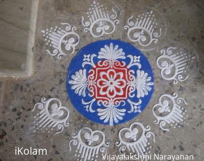 Rangoli: Rangoli for Saraswati Pooja (Navratri)