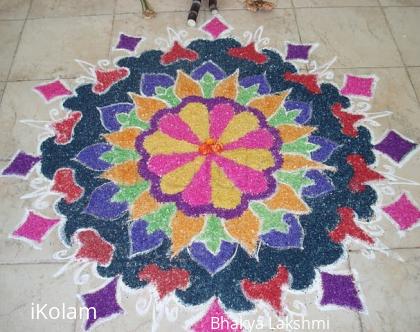 Rangoli: rangoli using crystal salt