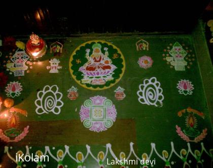 Rangoli: diwali stencil rangoli