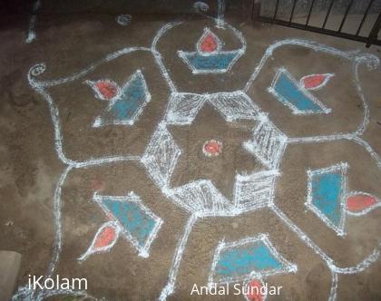 Rangoli: margazhi kolam