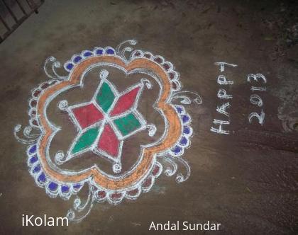 Rangoli: new year kolam