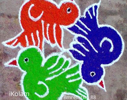 Rangoli: Colorful Birdies