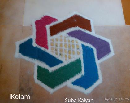 Rangoli: Daily kolam-Apartment