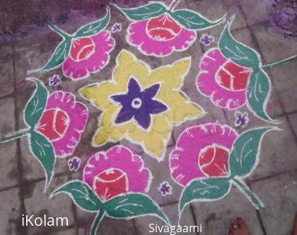 Rangoli: Simple and usual