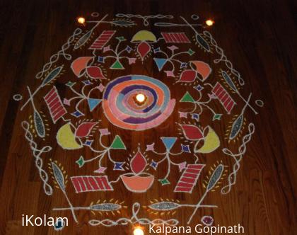 Rangoli: Deepavali Kolam 2013