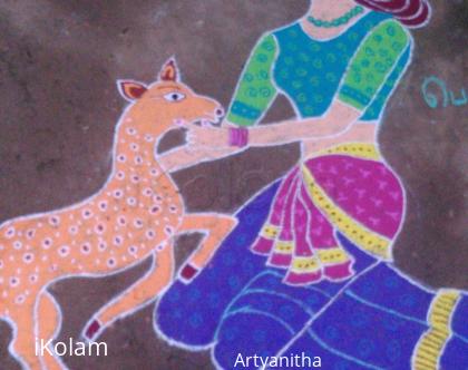 Rangoli: Girl With Deer