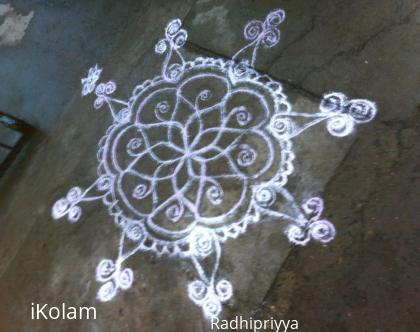 Rangoli: a simple rangoli design