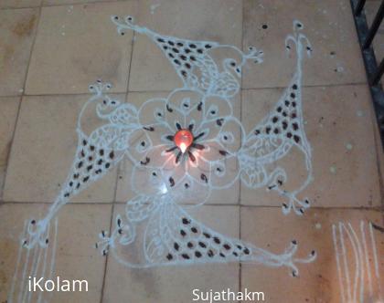 Rangoli: free hand