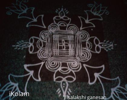 Rangoli: Karthigai padi Kolam