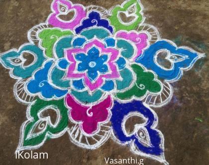 Rangoli: flower