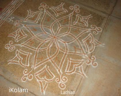 Rangoli: line kolam