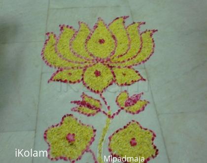 Rangoli: lotus