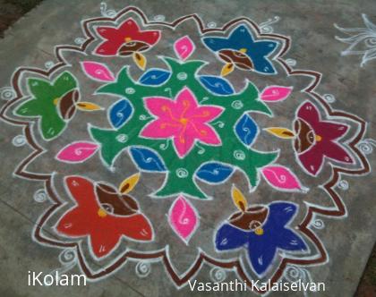 Rangoli: pongal kolam