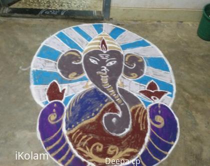 Rangoli: Ganesha