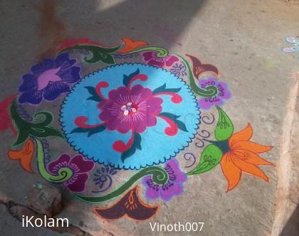 Rangoli: margazhi day kolam