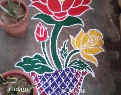 Rangoli: my flower rangoli