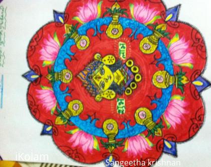 Rangoli: Lakshmi pooja rangoli