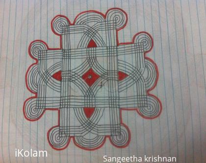 Rangoli: Simple kolam