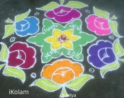 Rangoli: New year rangoli