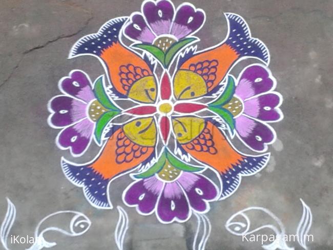 Rangoli: free hand