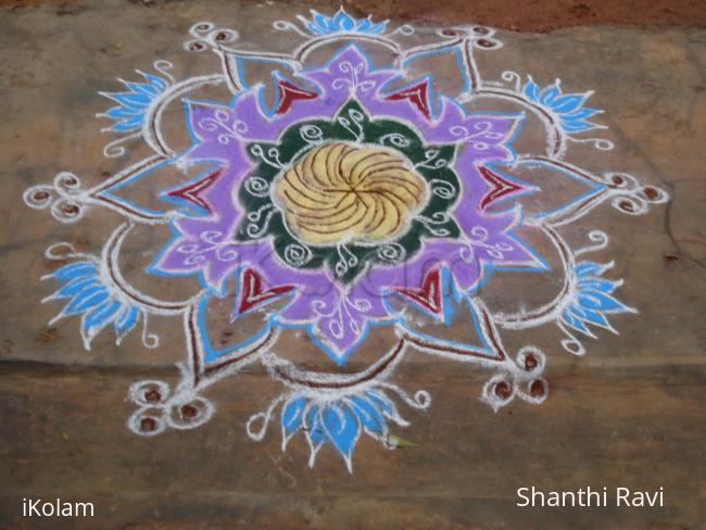 Rangoli: freehand colour rangoli