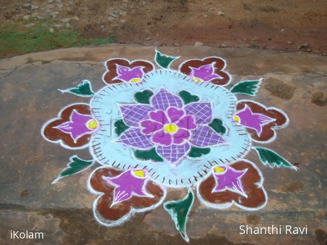 Rangoli: deepam rangoli