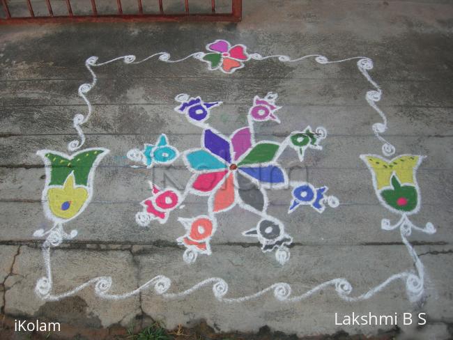 Rangoli: different colors