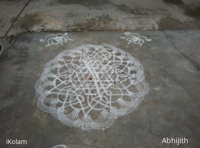 Rangoli: Fusion rangoli 