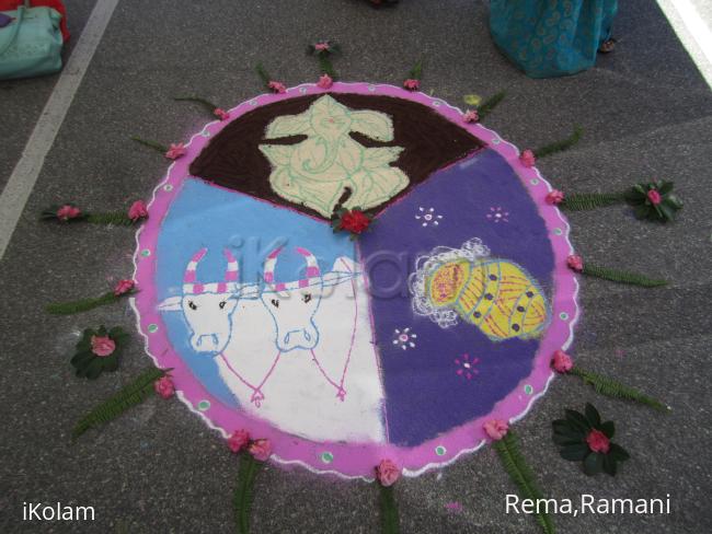 Rangoli: pongal rangoli