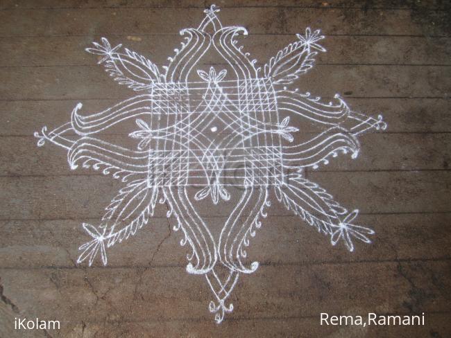 Rangoli: simple kanya kolam