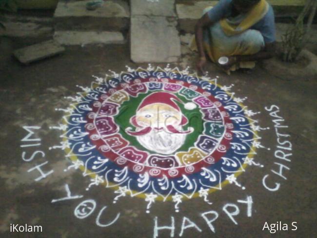 Rangoli: My christmas rangoli