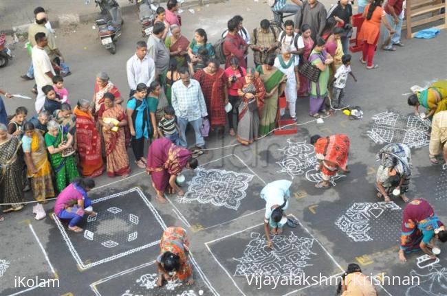 Find out our friends at Mylapore kolam session. - 