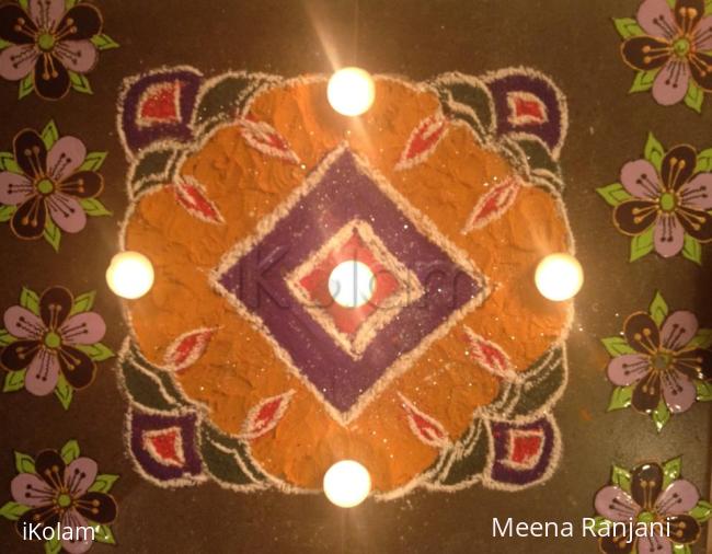 My Diwali Rangoli 2012 - Diwali Rangoli with ohp sheet rangoli designs