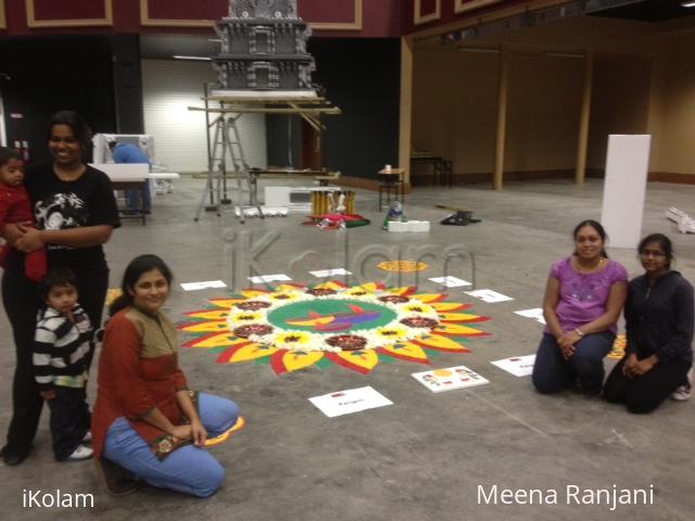 Diwali Rangoli Ireland 2012 - My team