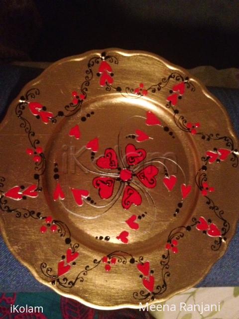 Painted plates for an charity event - Ireland 2012 - Hand painted Rangoli plate