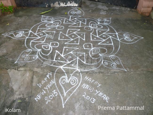 Prema's margazhi kolam - New year kolam