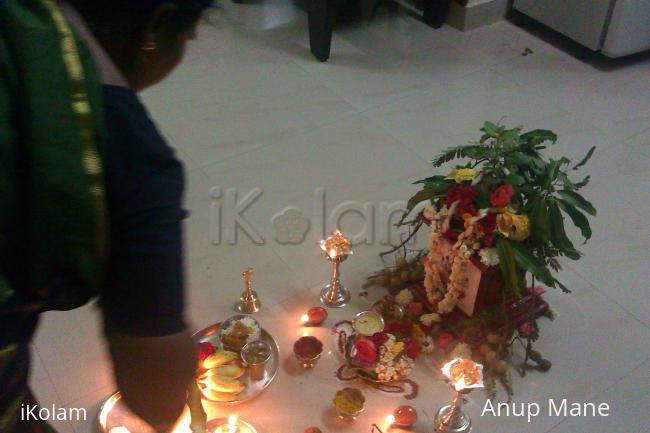 Tulsi Poojan-2012 - Amma performing pooja...