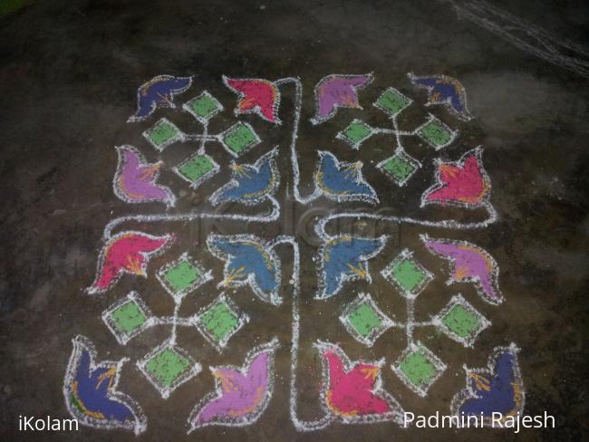 Pongal kolam  - 18(2)-2 straight