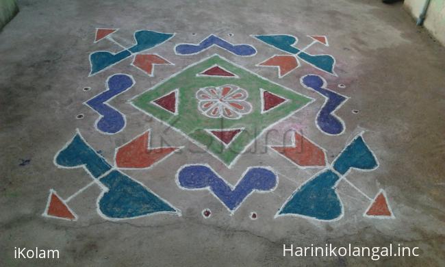 Bow and Arrow Kolam  - 