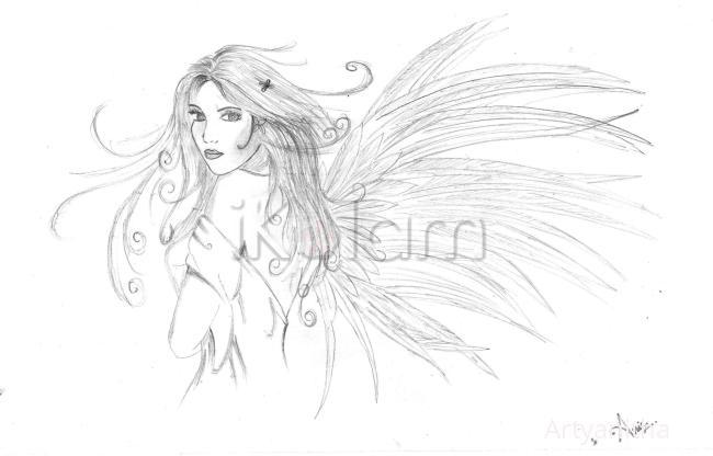 Pencil sketch_angel - 