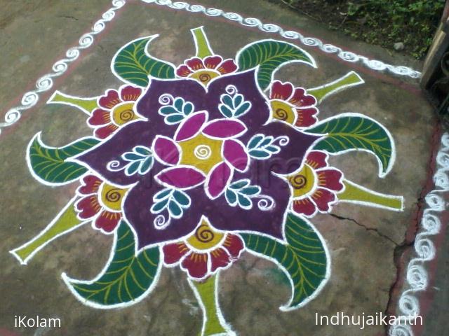 colourful rangoli - 