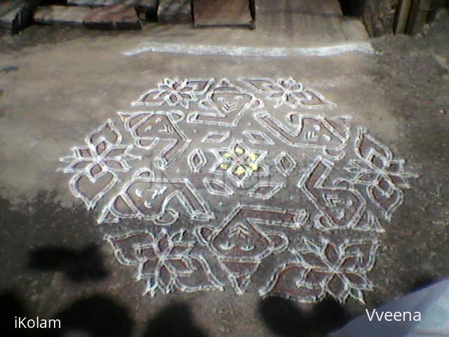 ganesha chethurthi Kolam - ganesha kolam