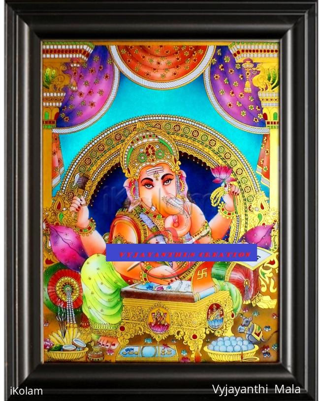 Reverse Glass Tanjore Painting  - 