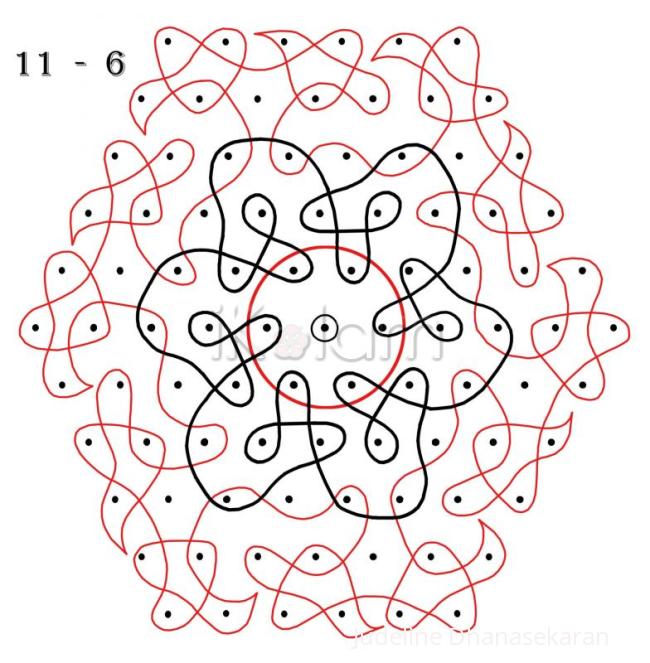 Rangoli: Advanced chikku kolam