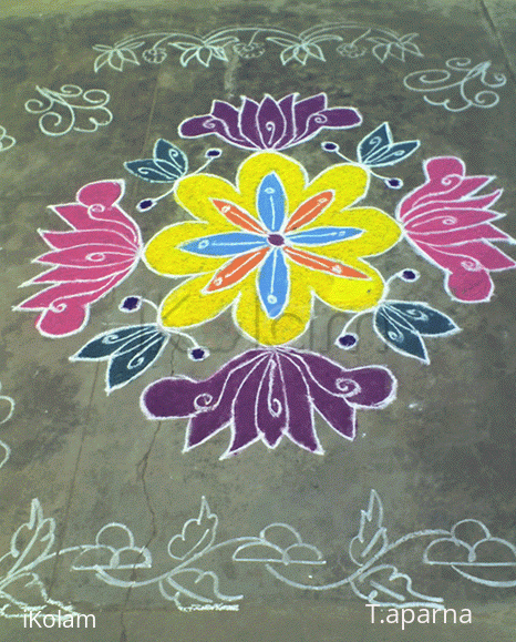 Rangoli: Lotus rangoli