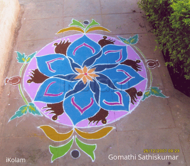 Rangoli: Brown birds